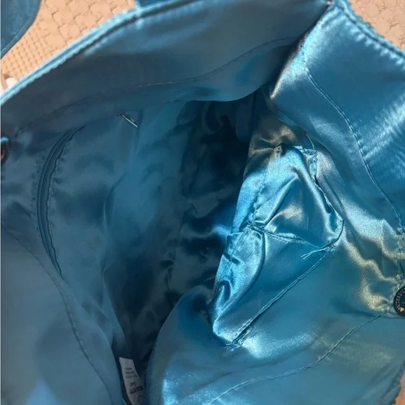 Sanrio HELLO KITTY Turquoise Blue Sequin Bag - Picture 7 of 9